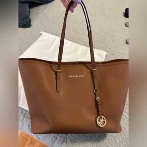 Large Brown Michael Kors Tote Purse with dust bag